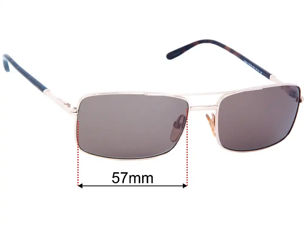 Tom Ford Hudson TF102 57mm Replacement Lenses